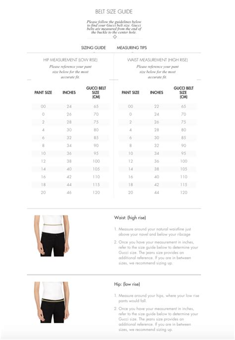 gucci belt sizing mens